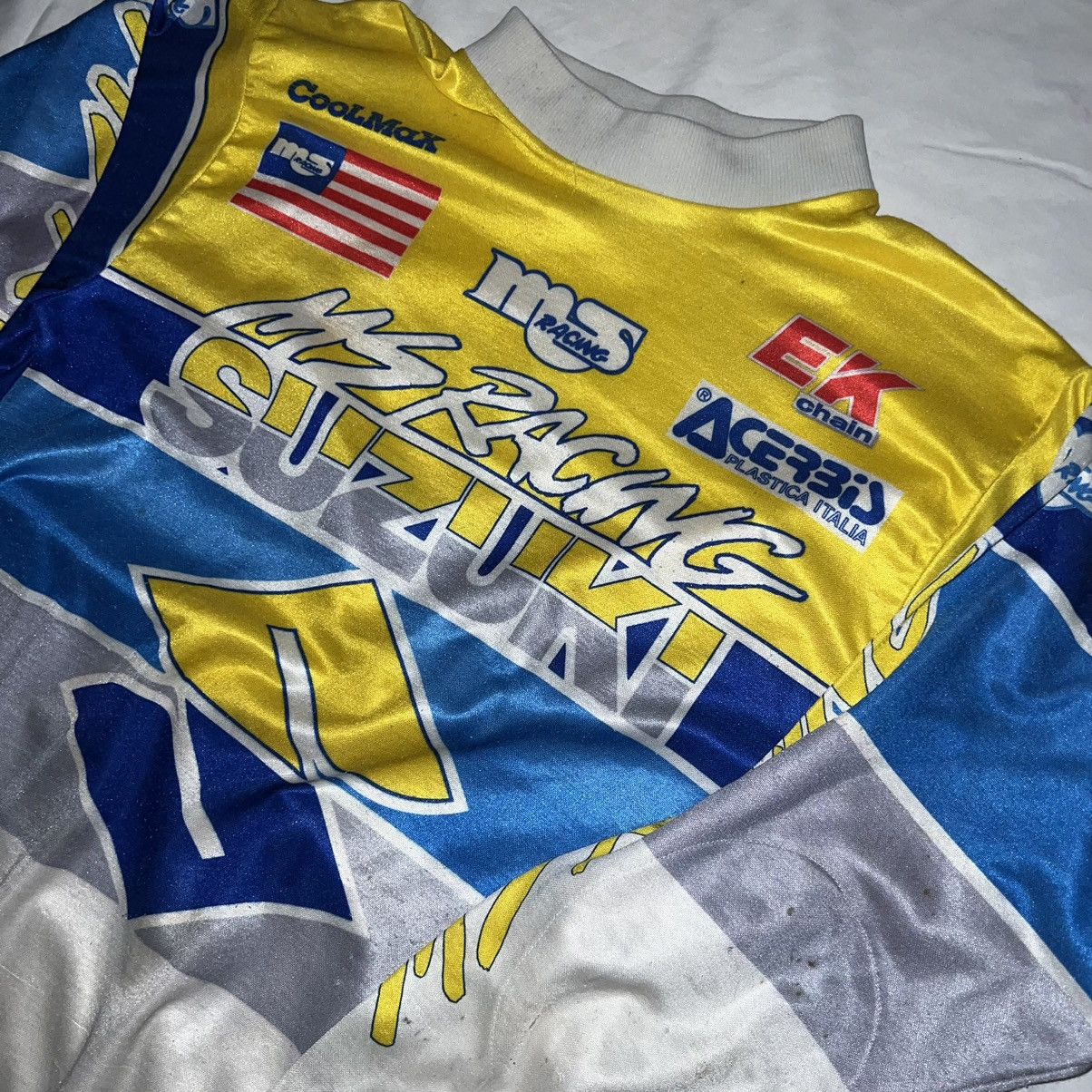 Vintage Vintage Motocross MS Racing Suzuki Longsleeve Small 22x28 Size US S / EU 44-46 / 1 - 3 Thumbnail