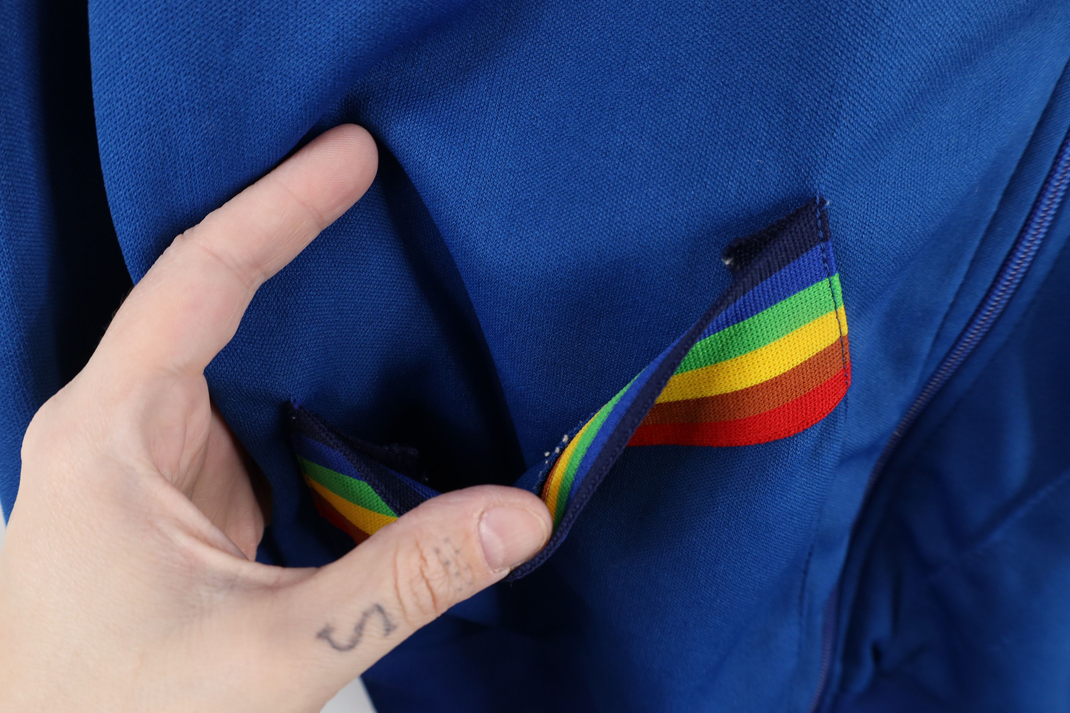 Hang Ten × Vintage Vintage 70s Hang Ten Surfing Striped Warm Up Track Jacket Size US S / EU 44-46 / 1 - 7 Thumbnail