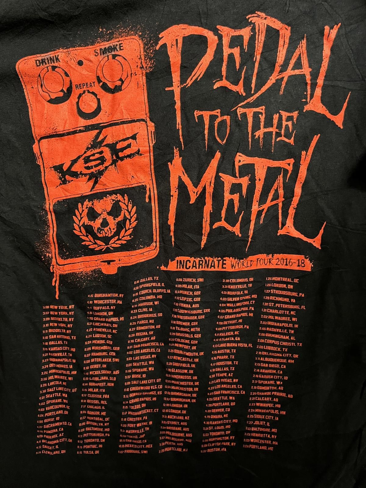 Designer KillSwitch Engage T-shirt Incarnate Tour 2016-18 Tee -M Size US M / EU 48-50 / 2 - 4 Thumbnail