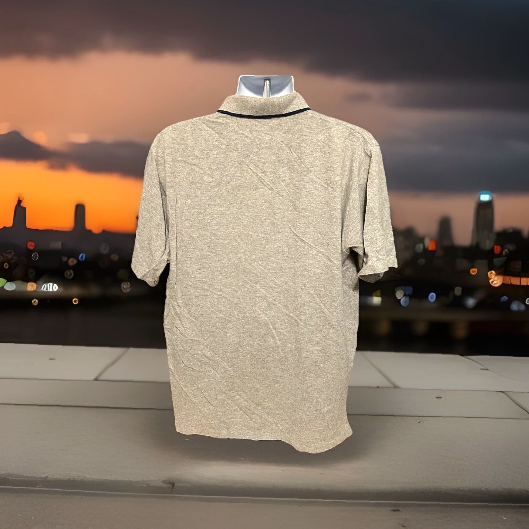 Polo Ralph Lauren Polo Ralph Lauren Polo Shirt Men Large Short Sleeve Gray Blue Horse Chest Pocket Polo Shirt Polo Ralph Lauren Redefined Size US L / EU 52-54 / 3 - 6 Thumbnail