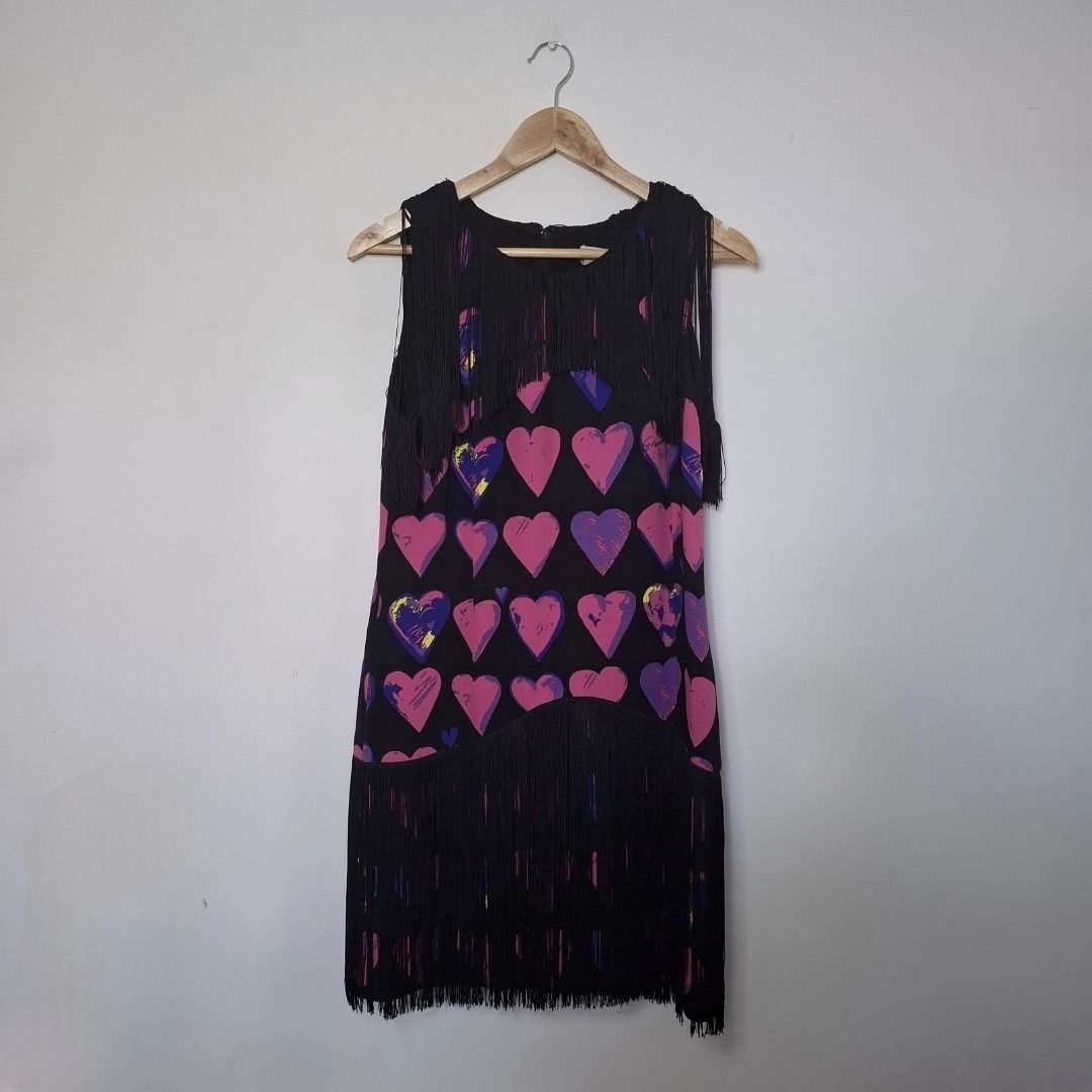 H&M × Versace VERSACE X H&M Fringe Lovehearts Flapper Dress Size 40 Size M / US 6-8 / IT 42-44 - 1 Thumbnail