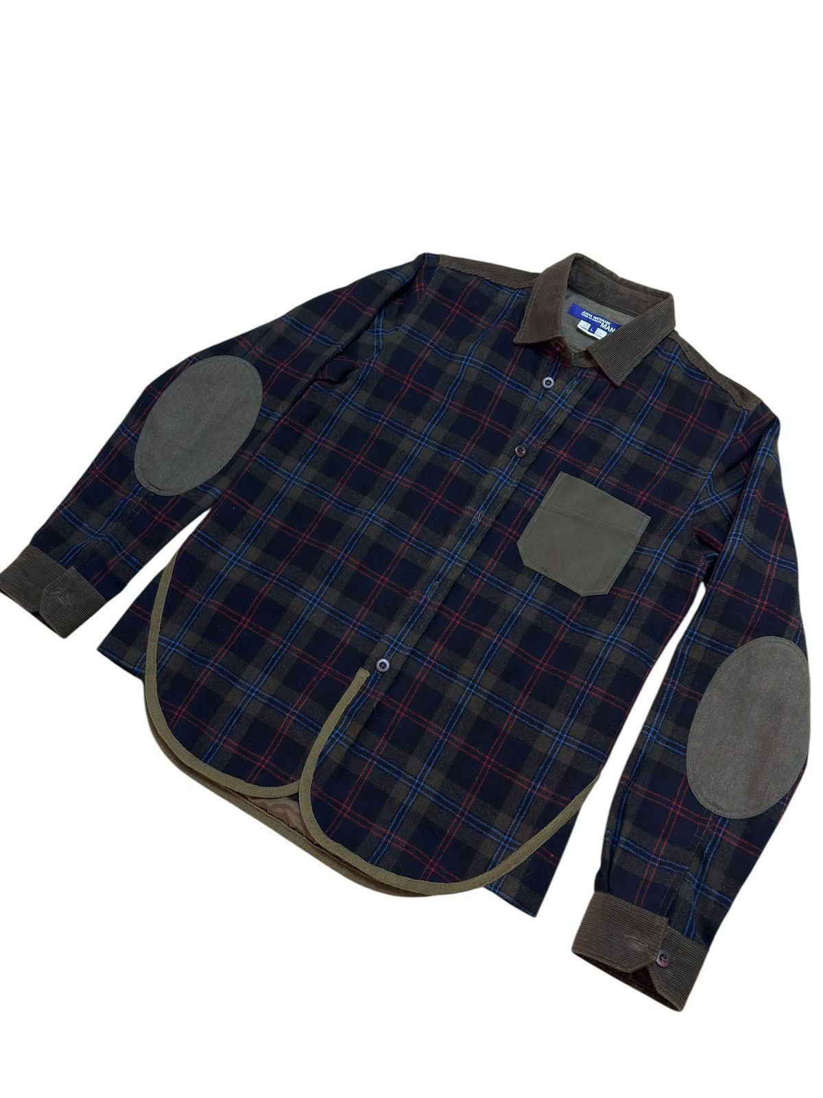 Comme des Garcons Junya Watanabe Commes Des Garçons Plaid Button Up Jacket Size US L / EU 52-54 / 3 - 3 Thumbnail