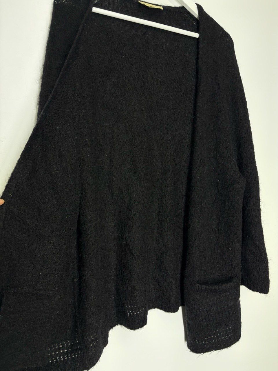 Sezane La Maille Sezane Mohair Black Cardigan Size S / US 4 / IT 40 - 3 Thumbnail