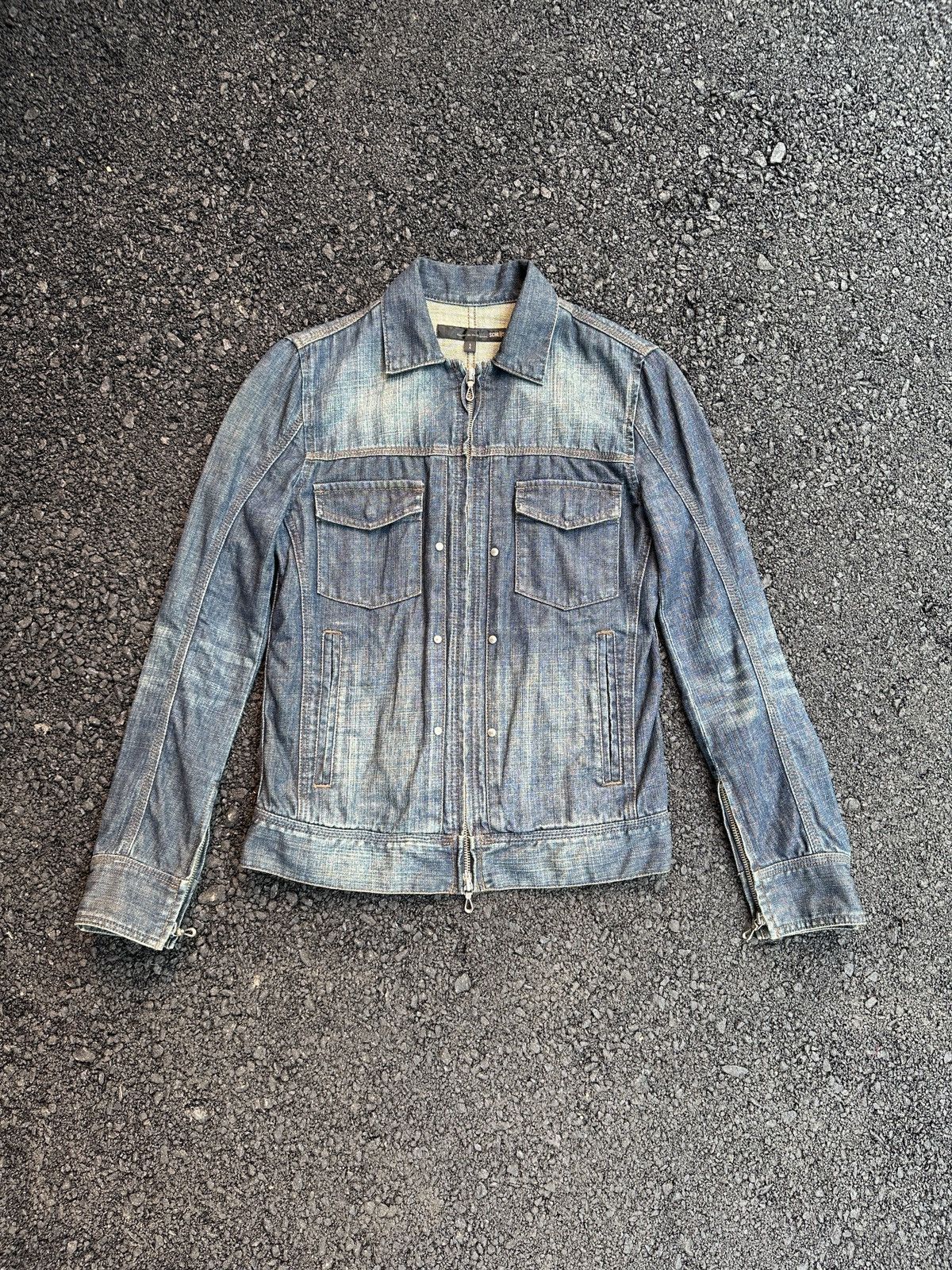 Schlussel SCHLUSSEL DENIM TYPE 2 PUNK STYLE GOTHIC JACKET Size US M / EU 48-50 / 2 - 1 Thumbnail