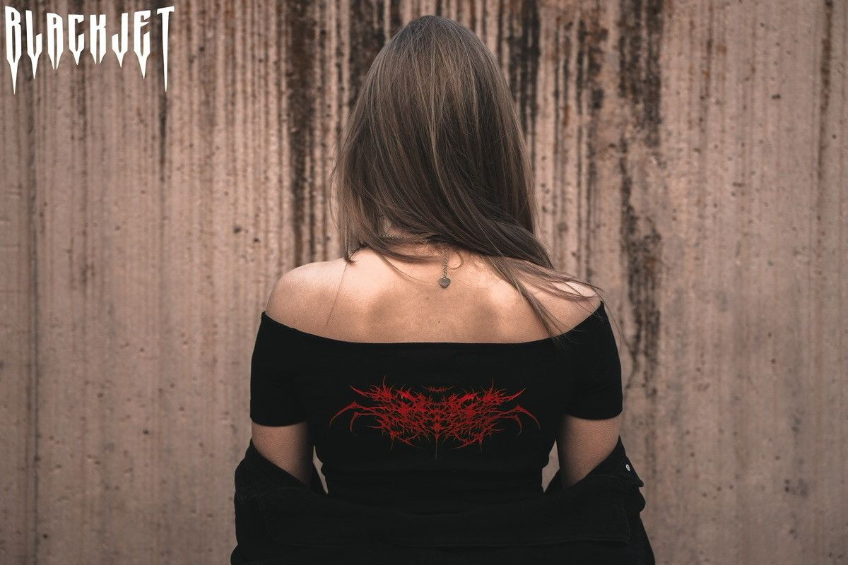Other Last Bite abstract cotton top (black/red) Size S / US 4 / IT 40 - 2 Thumbnail