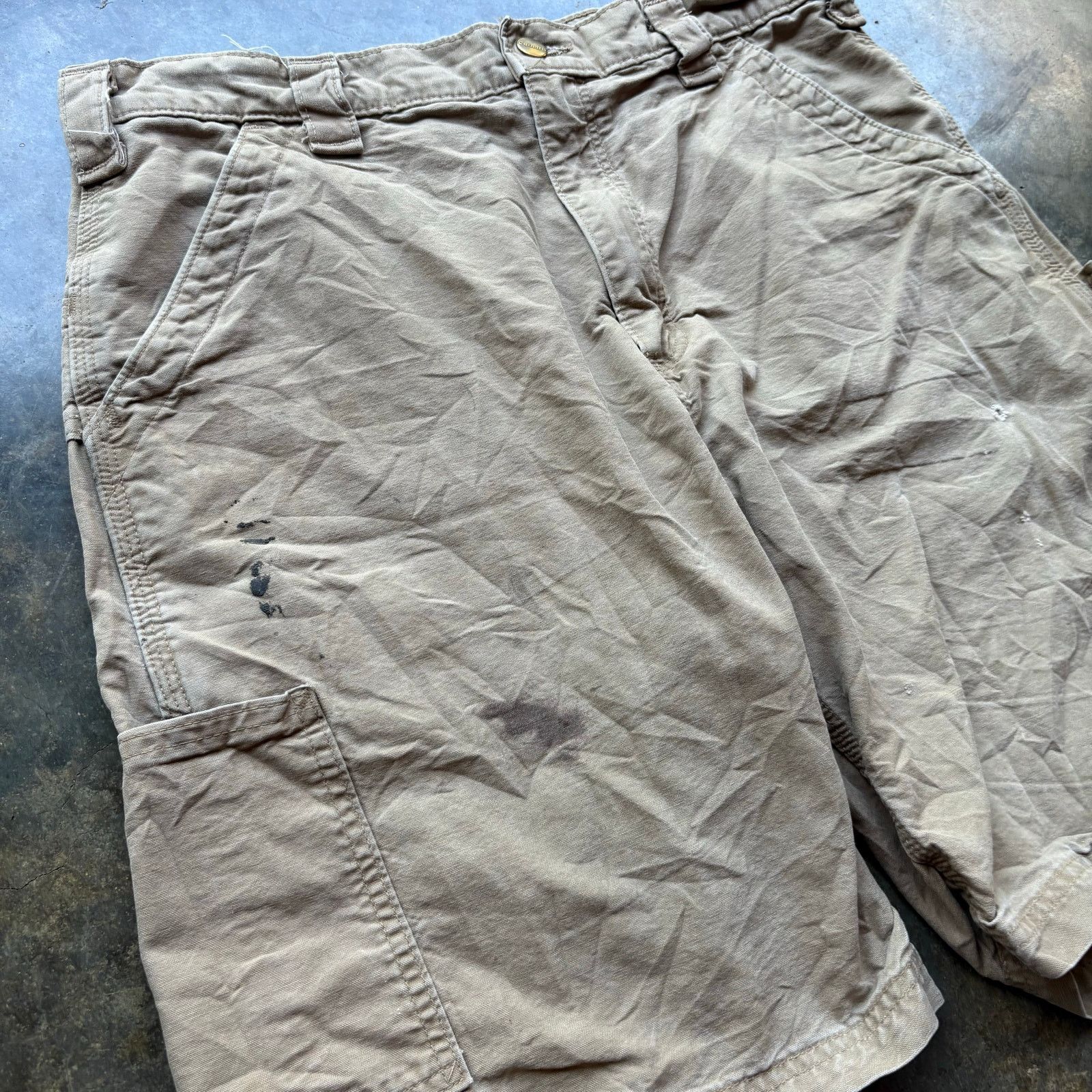 Carhartt Vintage Distressed Y2K Carhartt Work Shorts Size US 34 / EU 50 - 3 Thumbnail