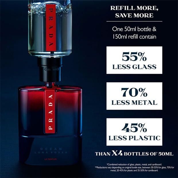 Prada Prada Luna Rossa Ocean Parfum Refill - 150 ml Size ONE SIZE - 3 Thumbnail
