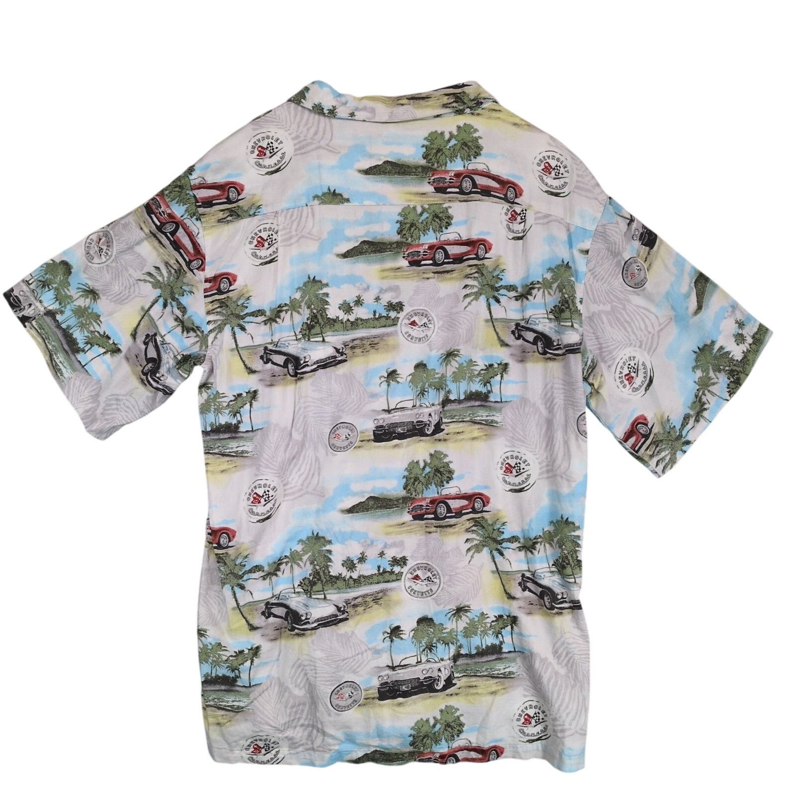 Chevrolet Newport Blue Men's 2XL Chevrolet Corvette Hawaiian Shirt Size US XXL / EU 58 / 5 - 3 Thumbnail