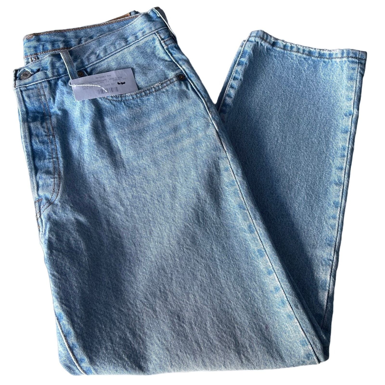 Levi's Womens Levis Button Fly Cropped Blue Jeans 32x26 XL Size 34" / US 12 / IT 48 - 1 Thumbnail