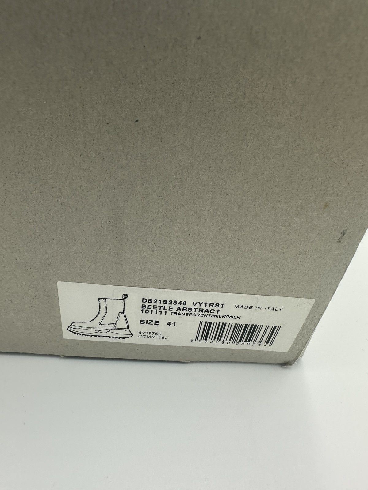 Rick Owens Drkshdw Rick Owens Beetle Abstract Size US 8 / EU 41 - 11 Thumbnail
