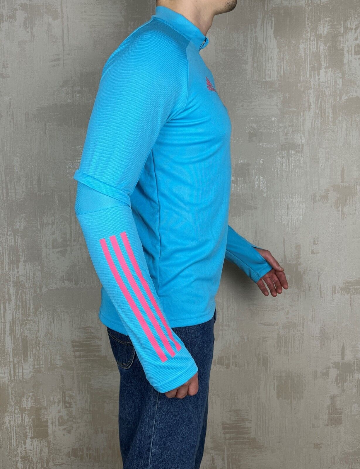 Adidas Real Madrid 2021/22 Training Half Zip Soccer Football Jersey Size US M / EU 48-50 / 2 - 9 Thumbnail
