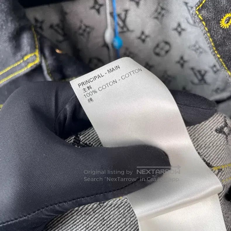 Louis Vuitton Louis Vuitton Blue denim jacket with full logo patchwork j Size US S / EU 44-46 / 1 - 7 Thumbnail