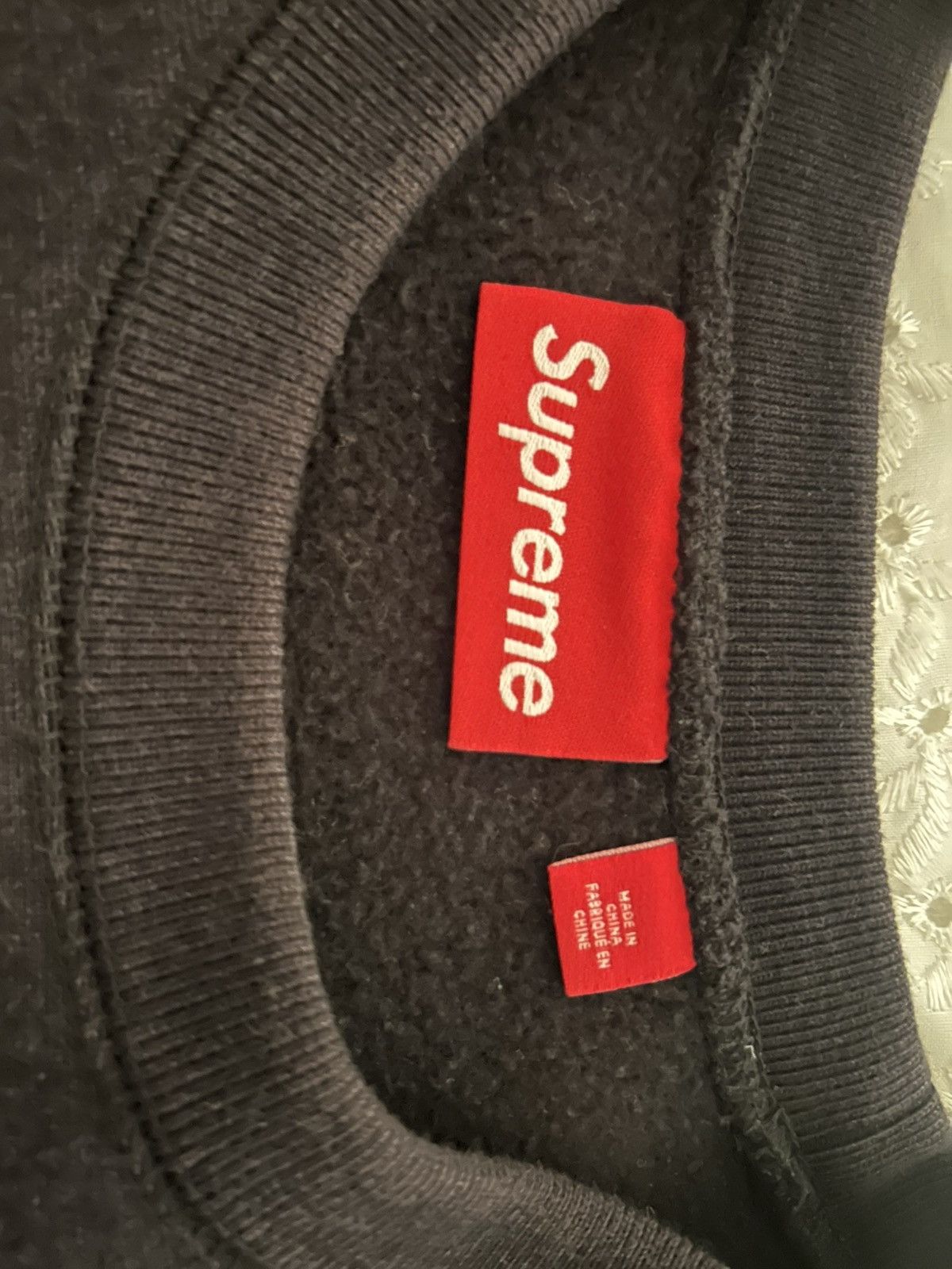 Supreme Supreme Black Washed Box Logo Crewneck Size US M / EU 48-50 / 2 - 3 Thumbnail