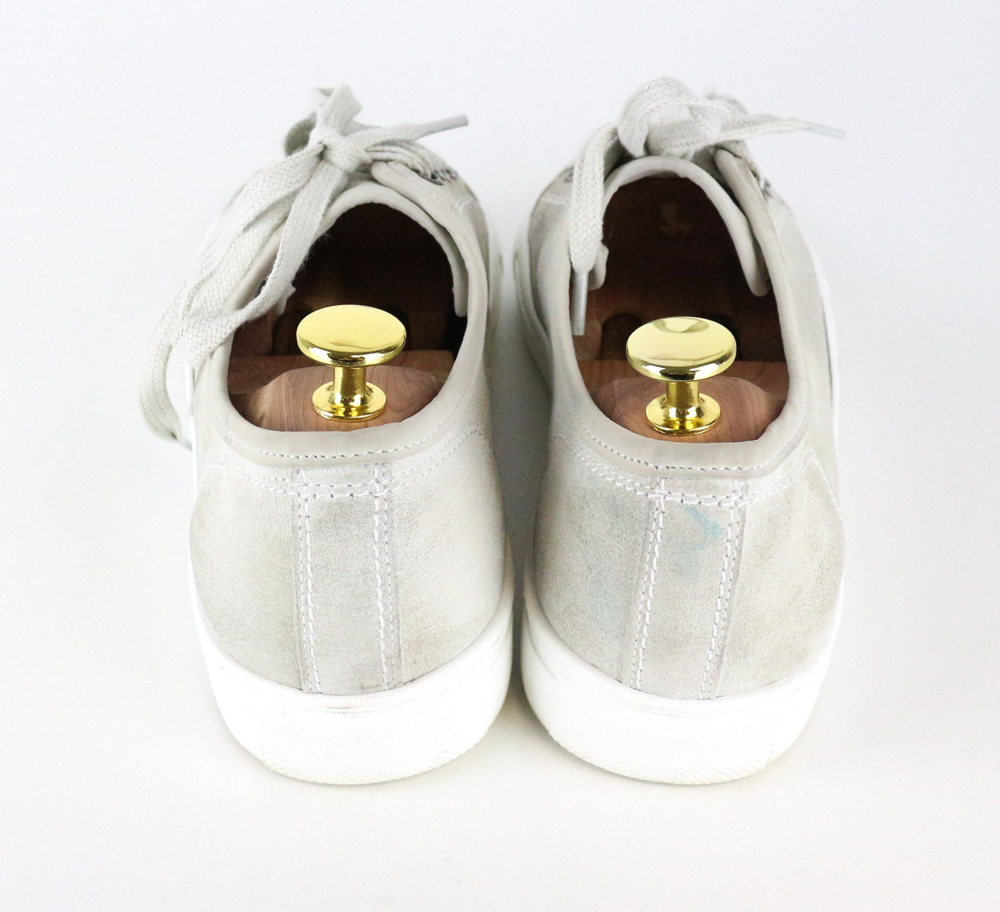 Suitsupply EU41 Grey Leather Suede Laced Low-Top 72748 Size US 8 / EU 41 - 3 Thumbnail