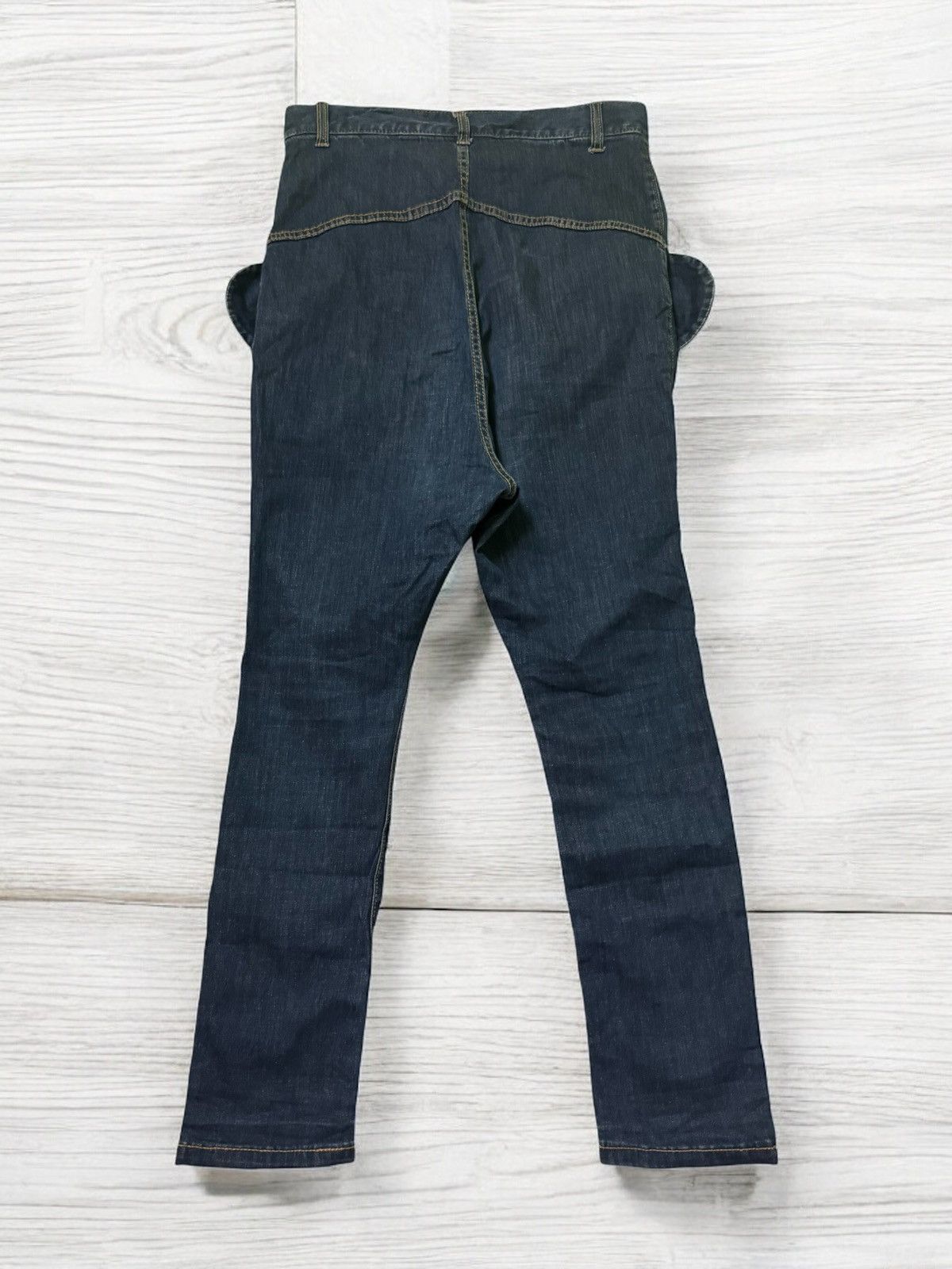 Issey Miyake × Japanese Brand × mercibeaucoup MERCIBEAUCOUP ISSEY MIYAKE Ear Design Denim Jean Size US 29 - 2 Thumbnail