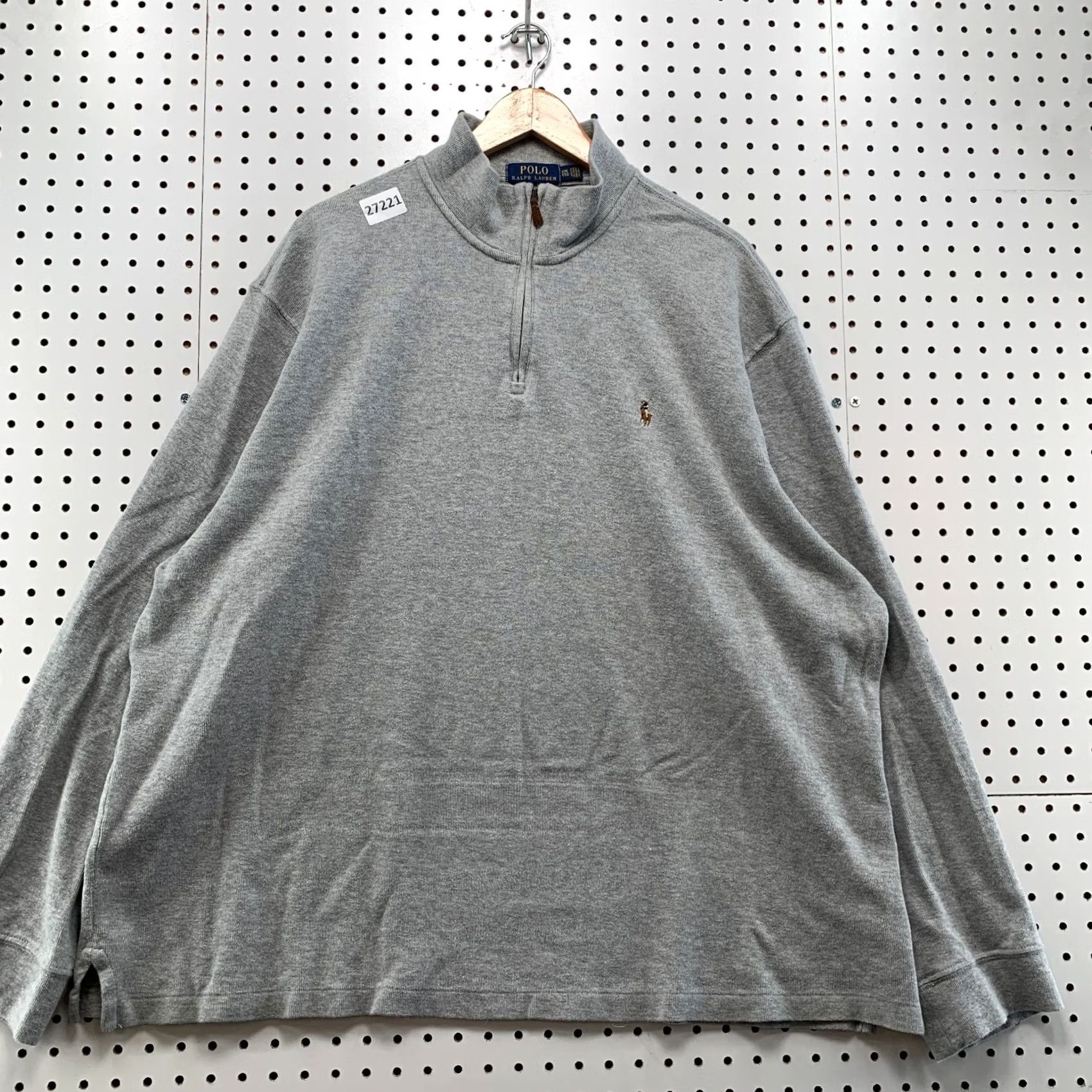Polo Ralph Lauren Polo Ralph Lauren 1/4 Zip Pullover Sweater Gray Pony Estate Rib Mens 2XL 29x30 Size US XXL / EU 58 / 5 - 5 Thumbnail