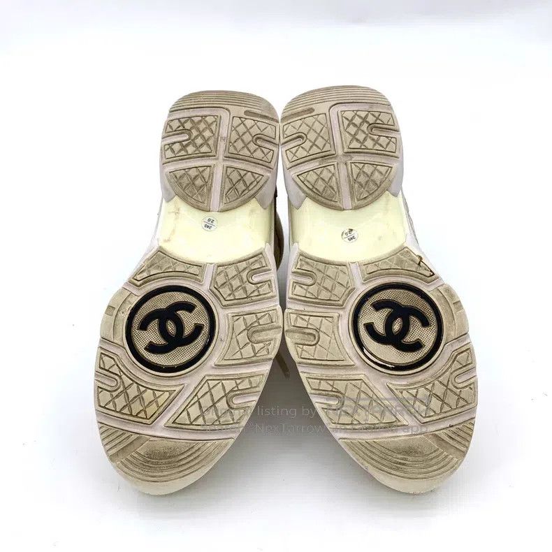 Chanel Chanel Colour-matched double C suede lace casual flat snea Size US 8.5 / IT 38.5 - 5 Thumbnail