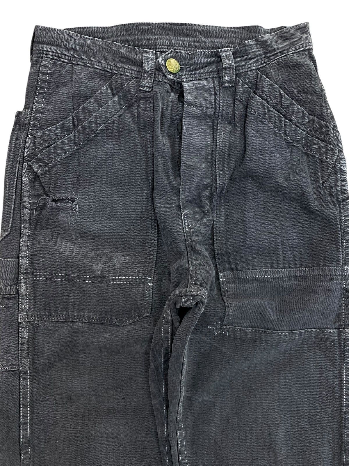 Japanese Brand Japanese Brand Faded Black Double Knee Style Jeans Size US 28 / EU 44 - 2 Thumbnail