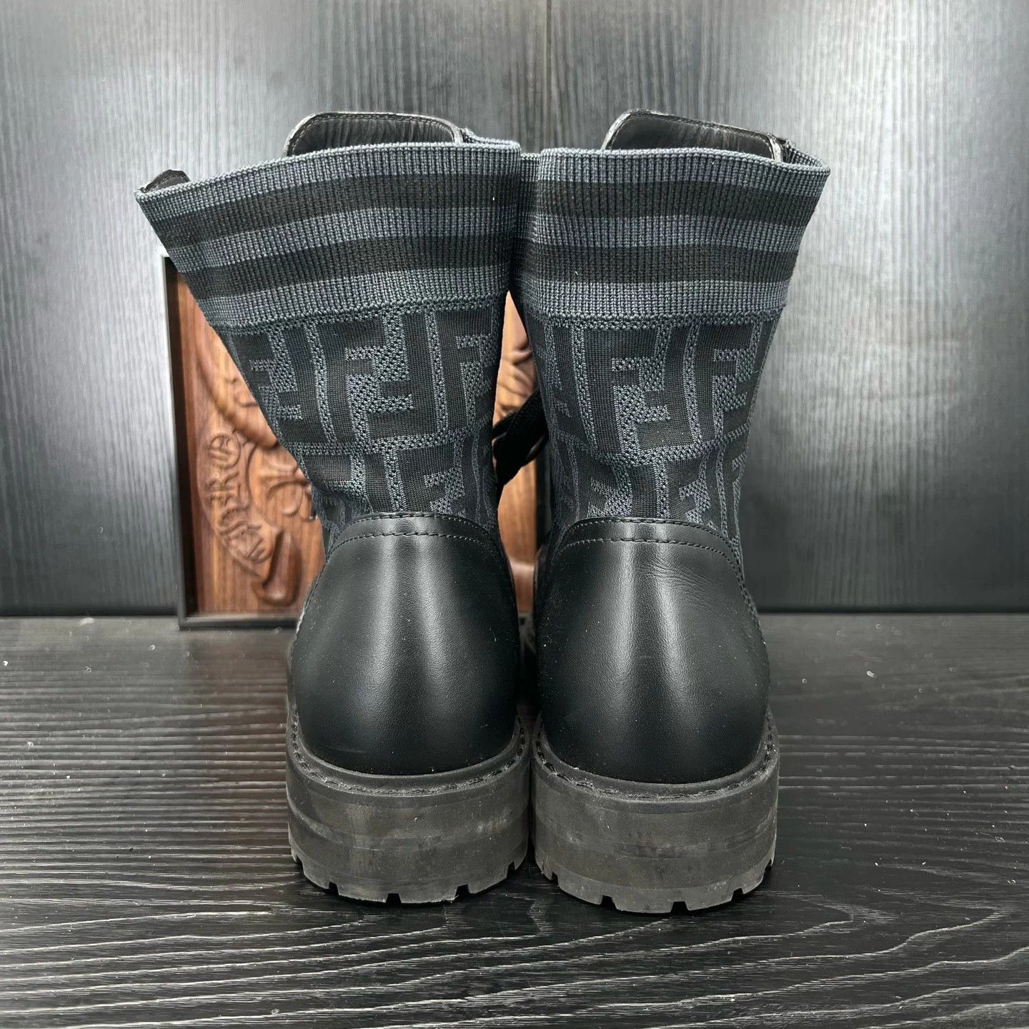 Fendi Fendi Black & Gray Martin Boots 42 Near New Size US 9 / EU 42 - 7 Thumbnail