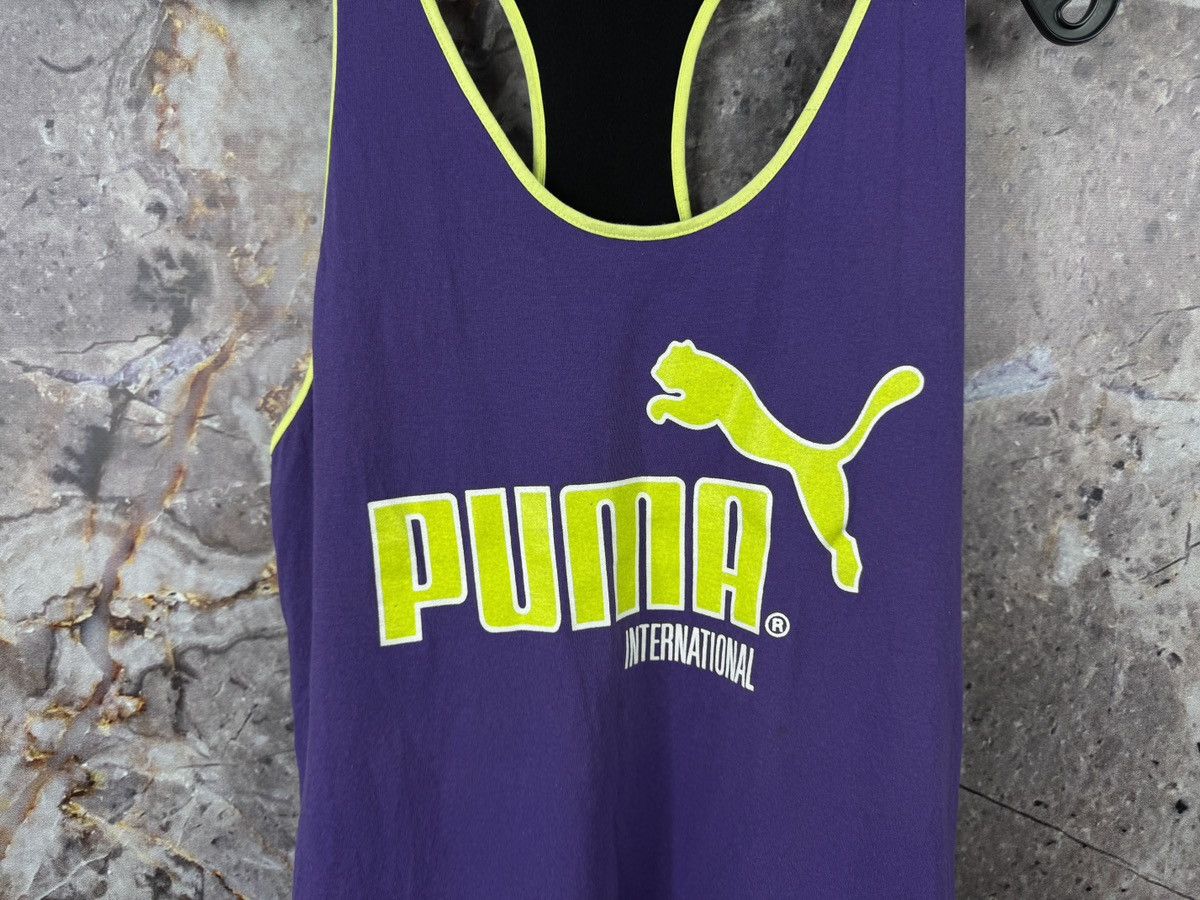 Puma Puma International Vintage Tank Top Purple Neon 90s Y2K Size US S / EU 44-46 / 1 - 3 Thumbnail