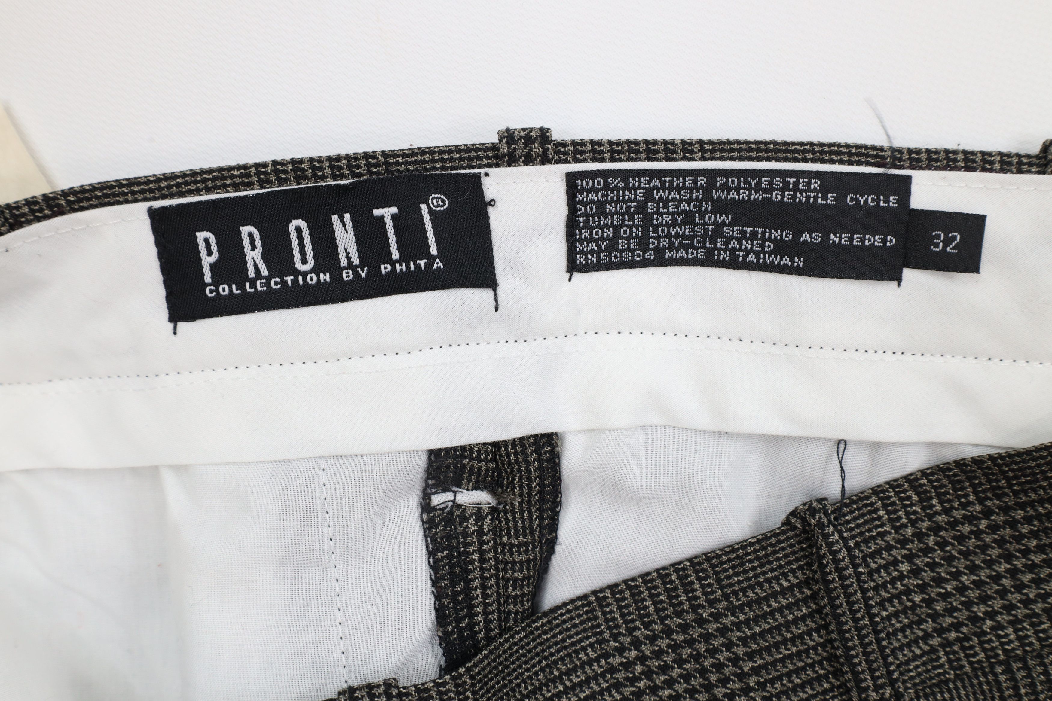 Vintage Deadstock Vintage 90s Streetwear Wide Leg Pants Houndstooth Size US 32 / EU 48 - 9 Thumbnail