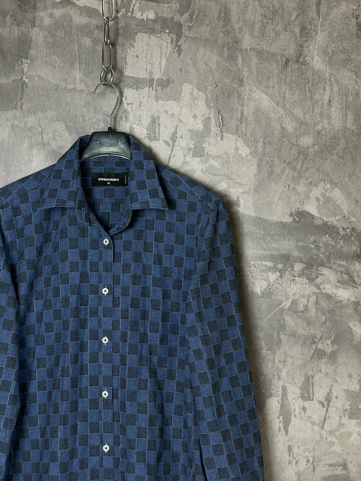 Dsquared2 × Japanese Brand DSQUARED2 ABSTRACT BUTTON UP SHIRT STREETWEAR Y2K Size US M / EU 48-50 / 2 - 4 Thumbnail
