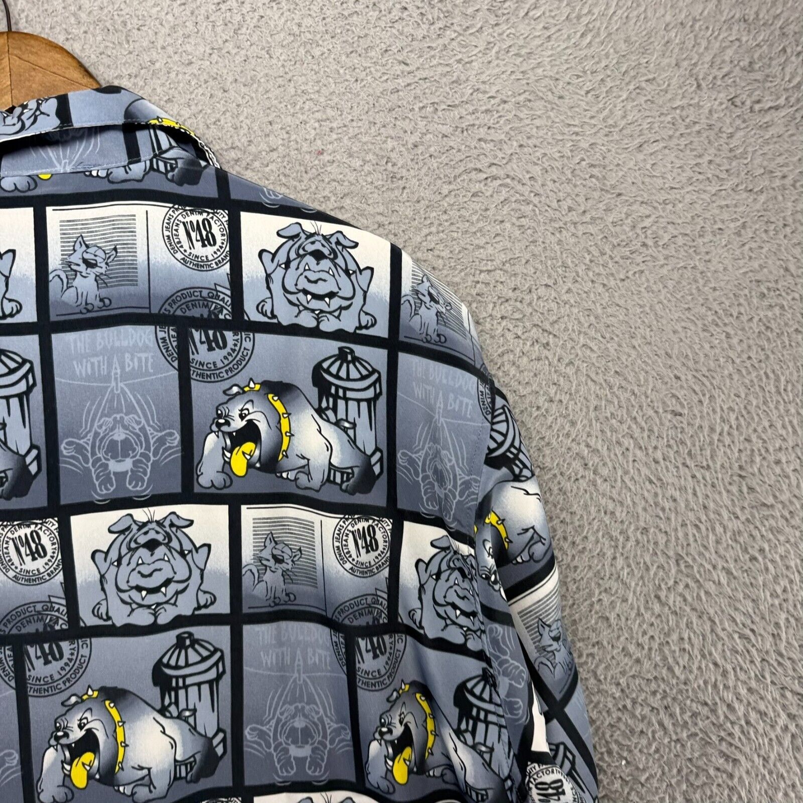 Vintage Vintage Bulldog Shirt Men's XL Hip Hop All over 48 Jeans Size US XL / EU 56 / 4 - 7 Thumbnail