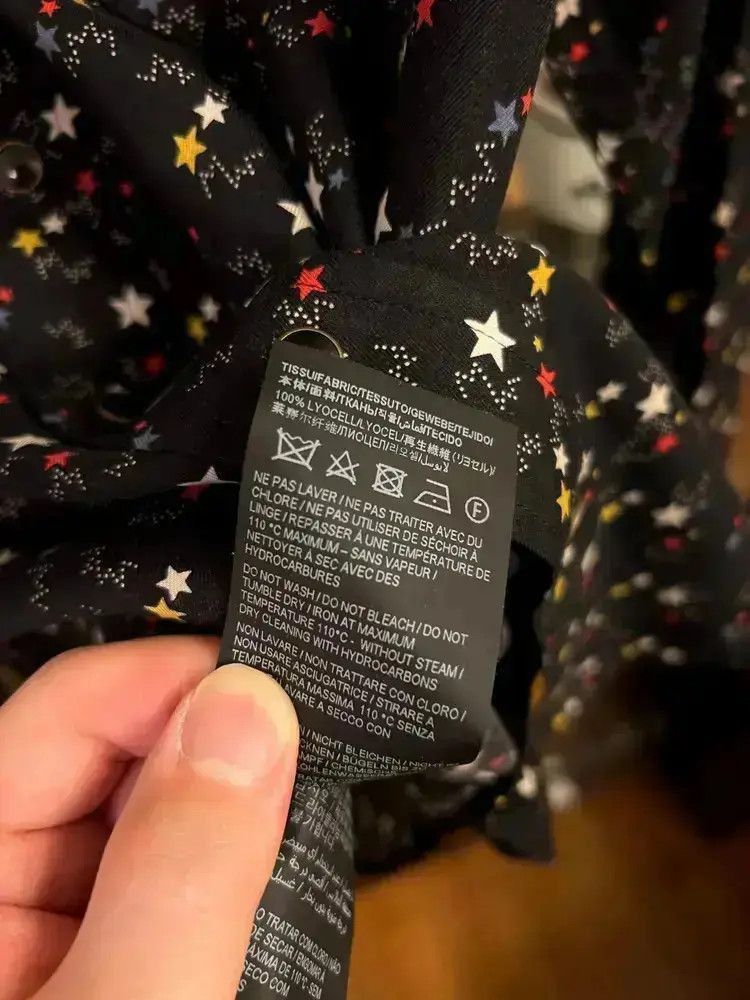 Other Saint Laurent Paris 21SS Stars Print Silk Shirt-2507 Size US M / EU 48-50 / 2 - 5 Thumbnail