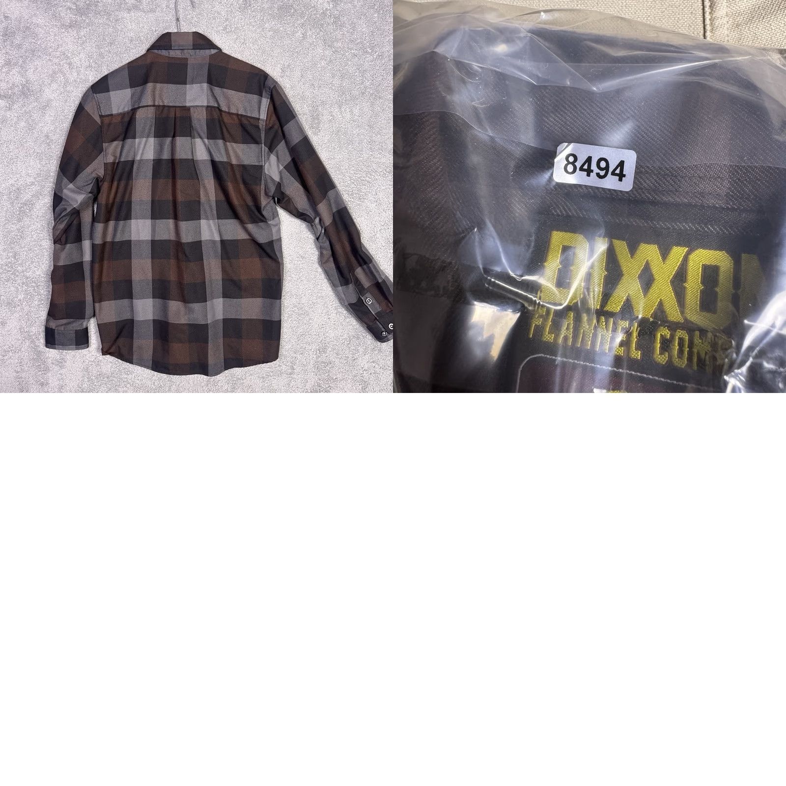 Vintage Dixxon Shirt Mens M Valencia D-Tech Buffalo Plaid Long Sleeve Button-Up Front Pockets Unlined Casual Fall Winter Brown Size US M / EU 48-50 / 2 - 8 Thumbnail