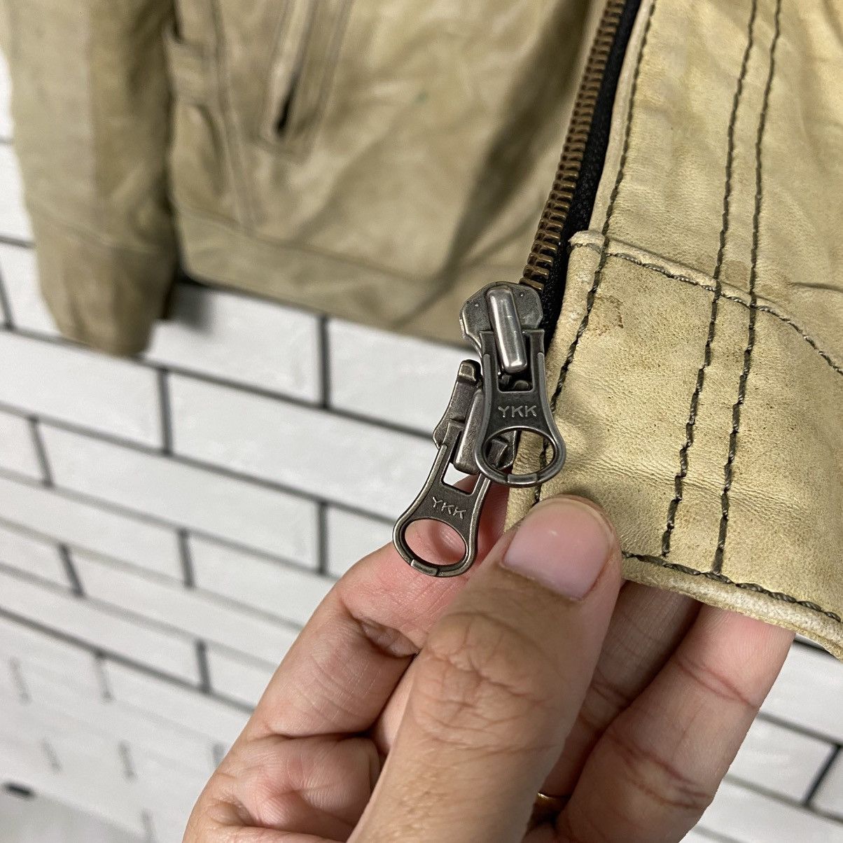 Japanese Brand 📌Vintage Cafe Racer Leather Jacket GGPX Issey Miyake Size US M / EU 48-50 / 2 - 20 Thumbnail