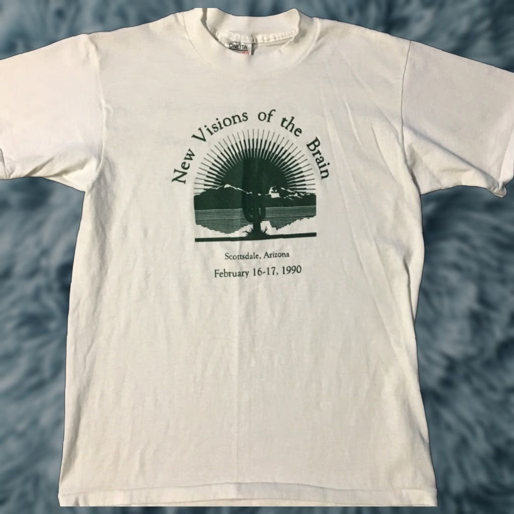 Vintage VINTAGE 90s New Visions Of The Brain Psychiatrist Shirt M USA Kindness Therapy Love Shirt Size US M / EU 48-50 / 2 - 1 Thumbnail