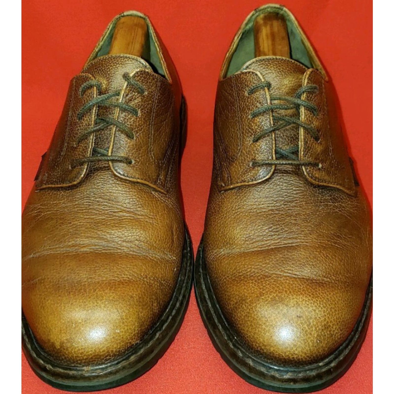 Mephisto Mephisto Men's Oxford 9.5M Brown Pebbled Leather Air Relax Insoles Oxford Casual Mens Brown Pebbled Leather Arch Support Cushioned Leather Lined Size US 10 / EU 43 - 5 Thumbnail