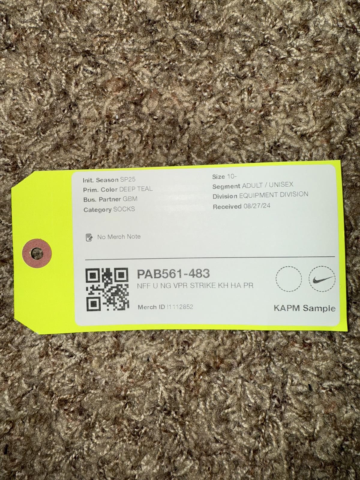 Nike Nike Nigeria Football Federation Unisex Vapor Strike Knee Home/Away Socks Sample Size ONE SIZE - 5 Thumbnail