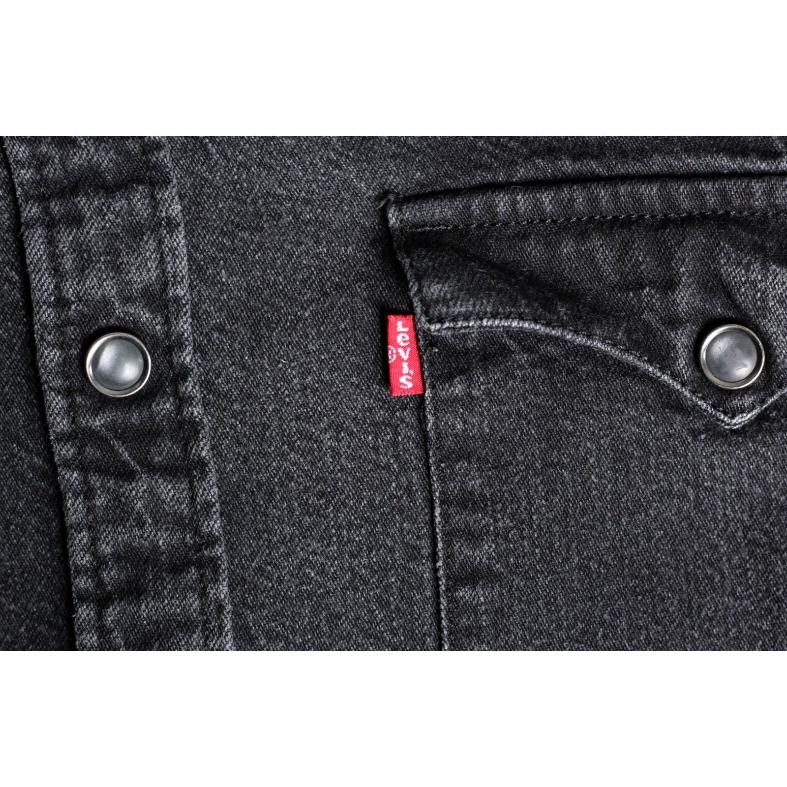Levi's LEVI’S Barstow Western Denim Shirt Men S Regular Fit Long Sleeve Grey VR3494 Size US S / EU 44-46 / 1 - 4 Thumbnail