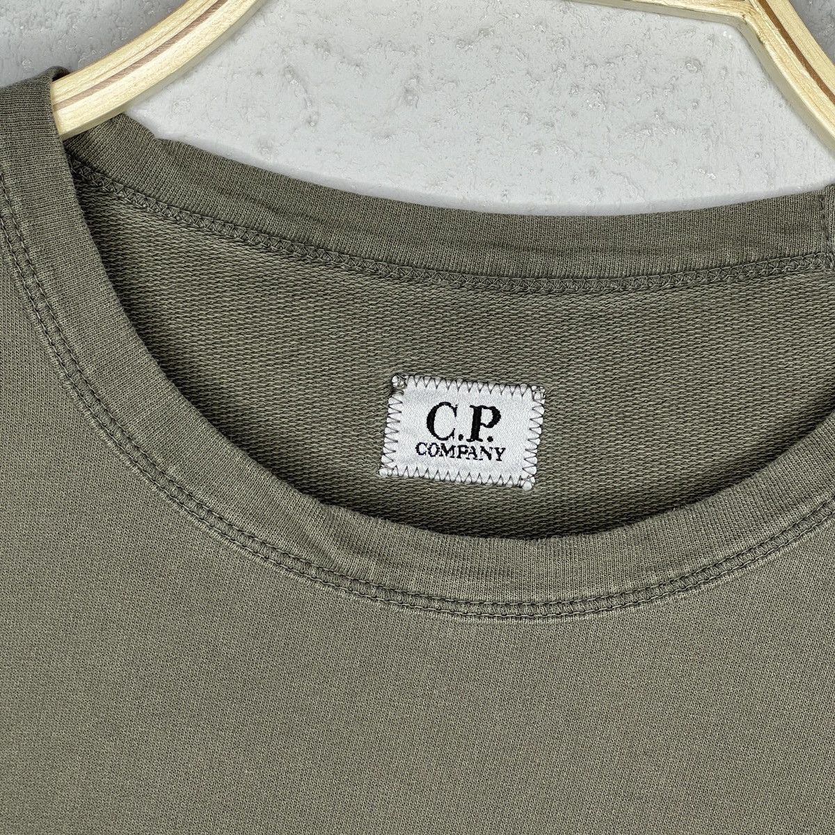 C.P. Company C.P. Company Sweatshirt Crewneck Khaki Green Glass Logo Size US L / EU 52-54 / 3 - 6 Thumbnail