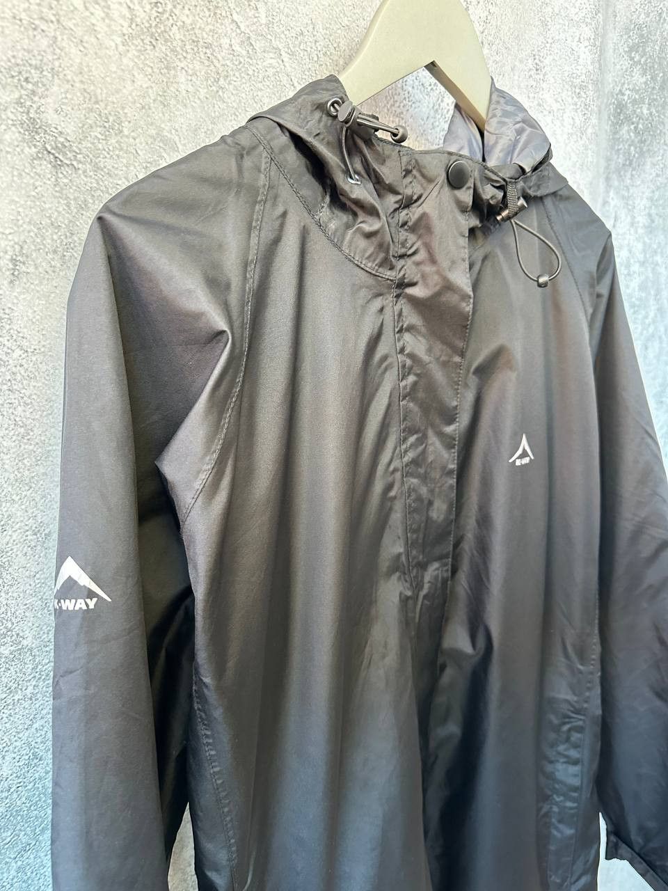 K-Way K-Way Long Rain Coat Windbreaker Jacket LAB Size L / US 10 / IT 46 - 4 Thumbnail