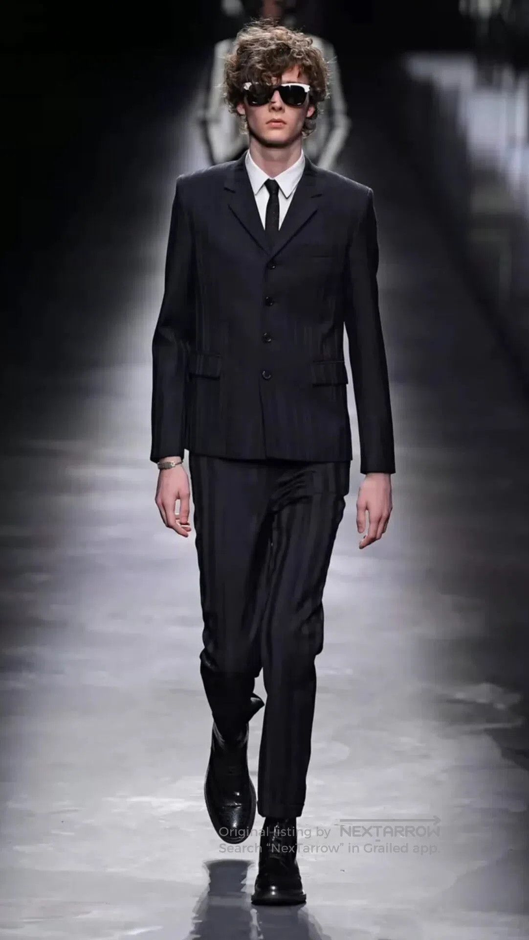 Saint Laurent Paris Saint Laurent Paris Dark striped suit suit| Size US M / EU 48-50 / 2 - 2 Thumbnail