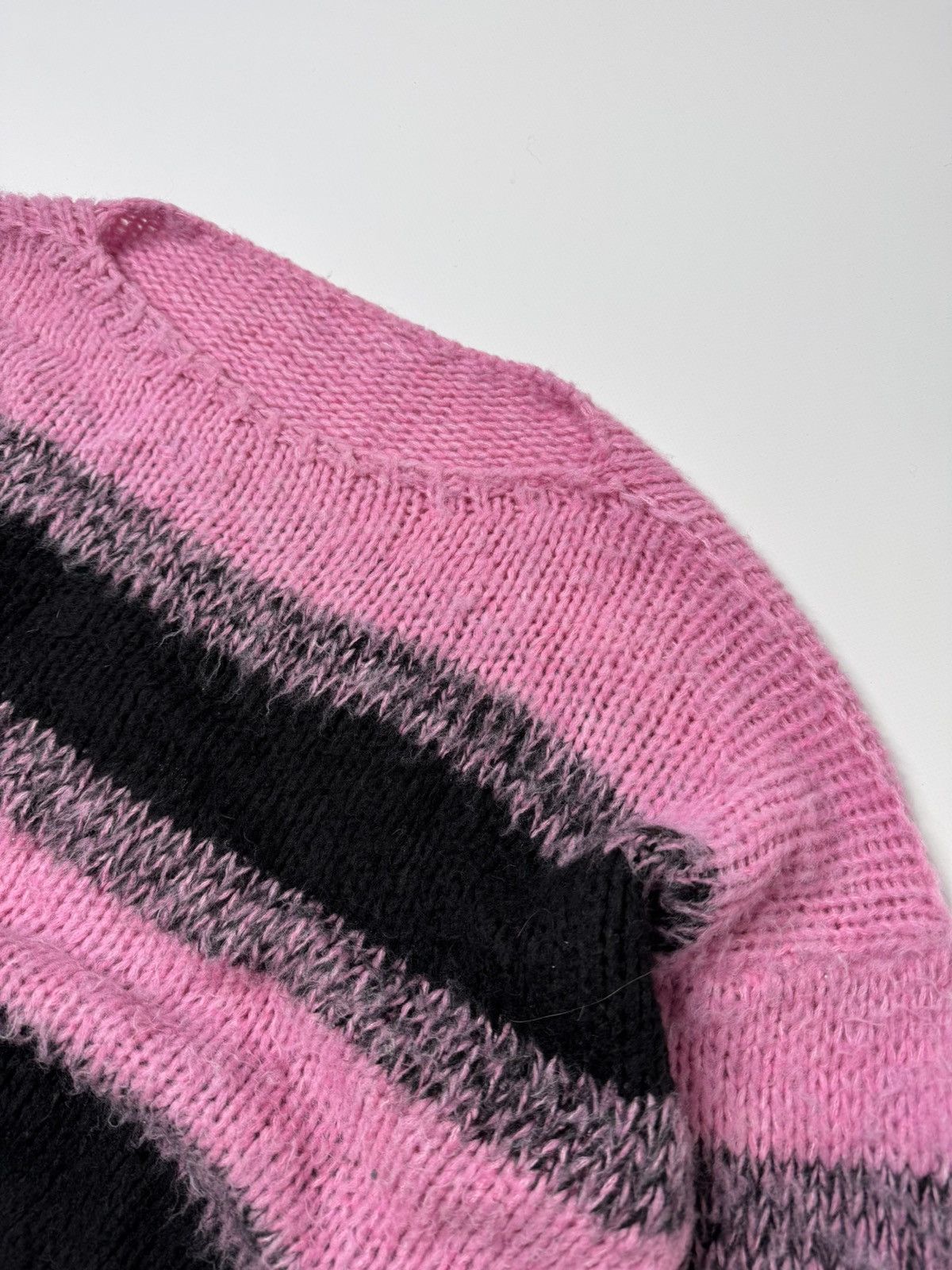 Vintage Vintage avant garde pink sweater knit mesh marni vibe 00s Size US M / EU 48-50 / 2 - 2 Thumbnail