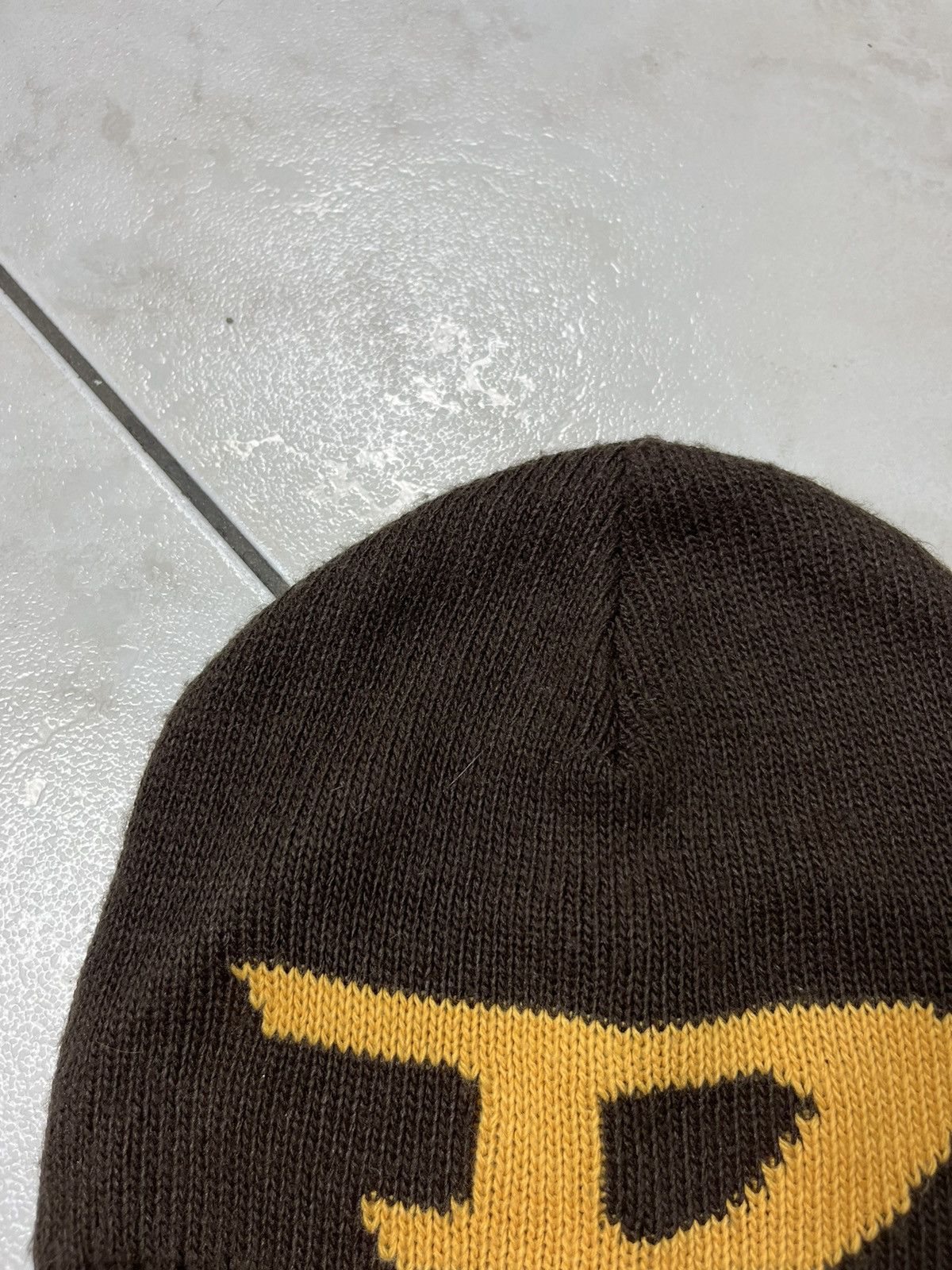 Diesel × Vintage Vintage Diesel y2k beanie knitted big logo cap hat Size ONE SIZE - 3 Thumbnail