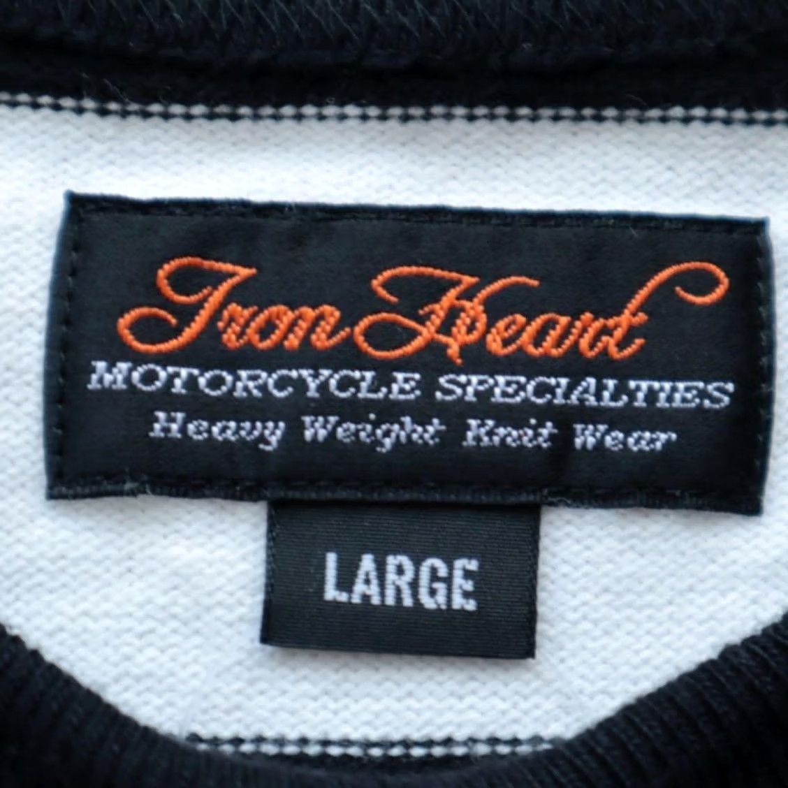Iron Heart Iron Heart Long Sleeve Shirt L Border Heavy Weight Men's Size US L / EU 52-54 / 3 - 4 Thumbnail