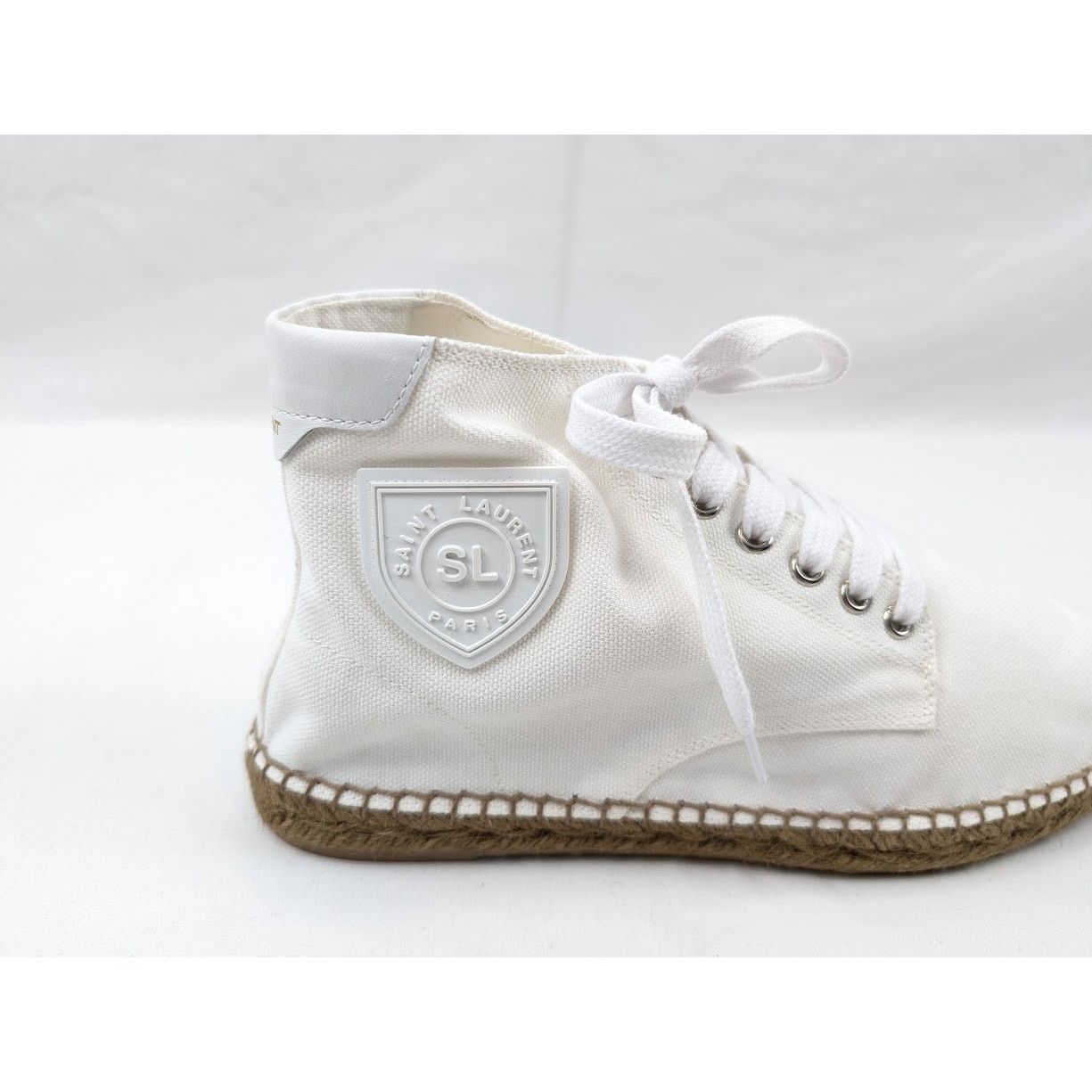 Saint Laurent Paris o1rshd1 Damon High-Top Sneakers in Off-White/Blanc Opti Size US 10 / EU 43 - 4 Thumbnail