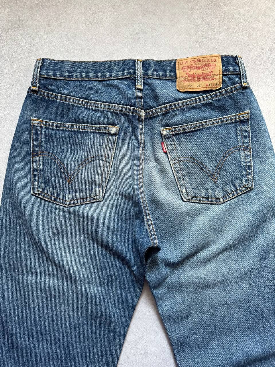 Levi's Vintage Levi’s 751 classic jeans perfect regular fit Y2K 90s Size US 30 / EU 46 - 3 Thumbnail