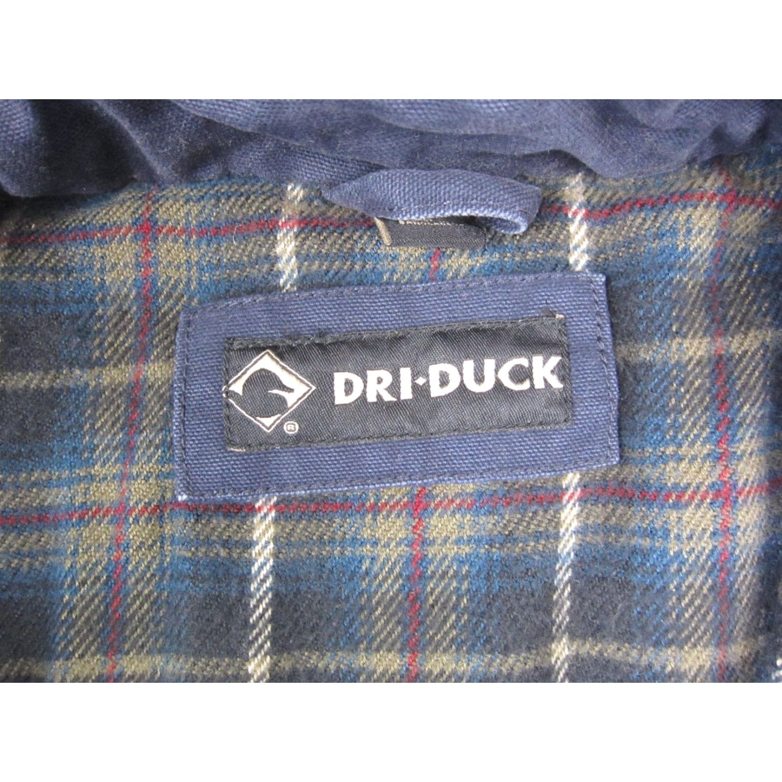 Vintage DRI DUCK Jacket Mens XL Blue Maverick Workwear Canvas Chore Coat Bomber Jacket Mid-Length Zip Pockets Lined Solid 90s USA Vintage No Size US XL / EU 56 / 4 - 3 Thumbnail