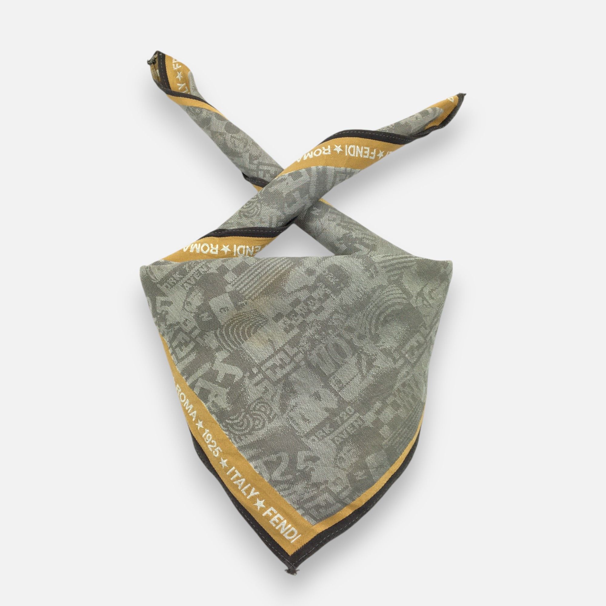 Vintage Fendi Handkerchief Neckerchief Bandana