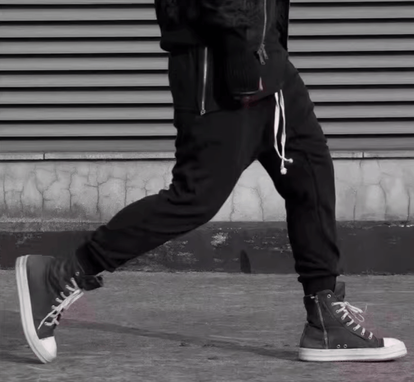 Rick Owens Drkshdw Rick Owens DRKSHDW Black Lightweight Drop Joggers Size US 42 / EU 58 - 3 Thumbnail