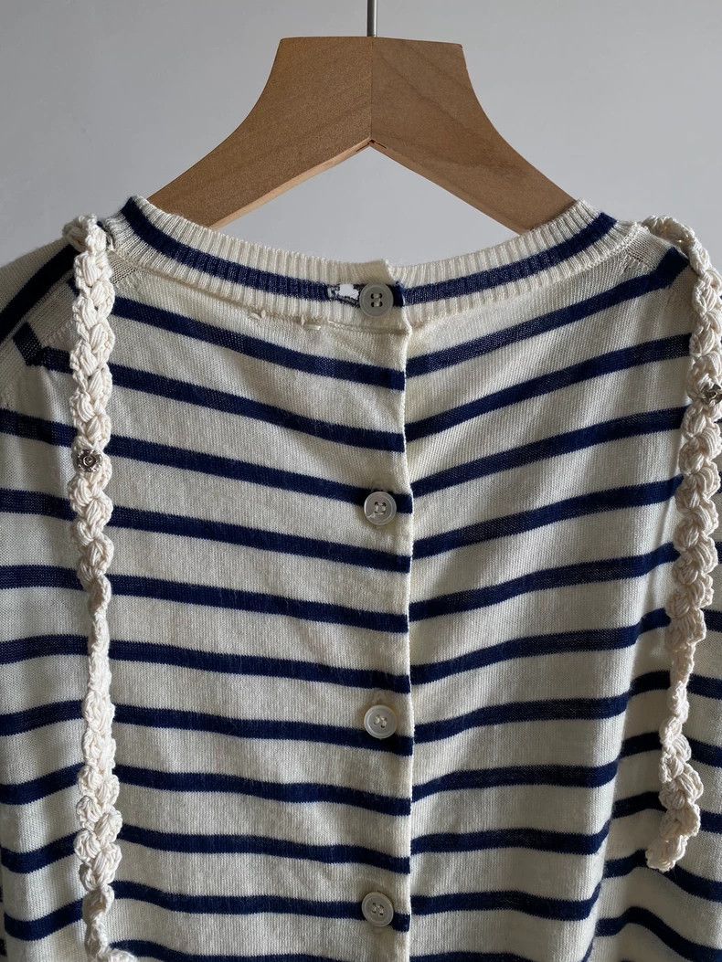 Comme des Garcons Comme Des Garcons Striped Knit Cardigan Size S / US 4 / IT 40 - 5 Thumbnail