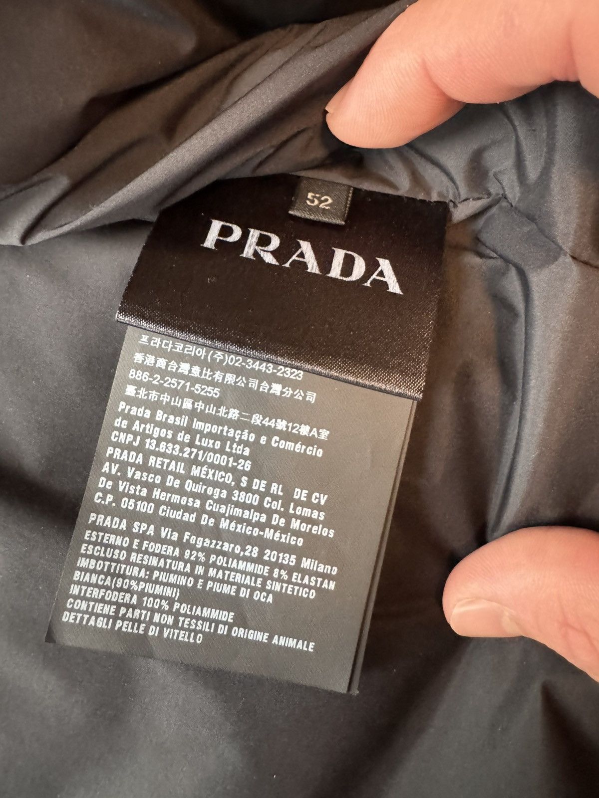 Prada Prada Triangle Plaque Logo Hooded Puffer Jacket Size US L / EU 52-54 / 3 - 9 Thumbnail