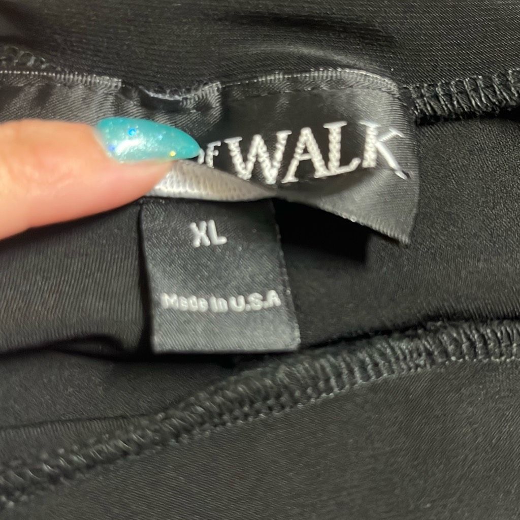 Other Talk of the Walk Womens XL Black Vintage Wide Leg Stretchy F Size 32" / US 10 / IT 46 - 5 Thumbnail