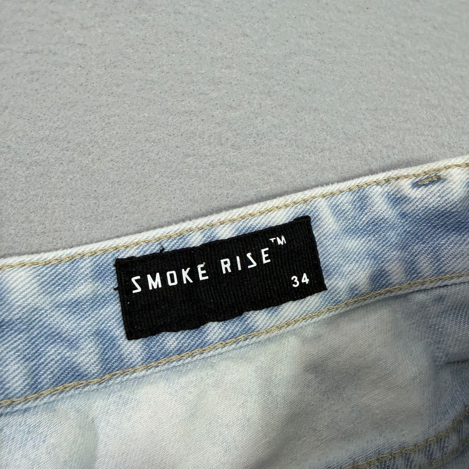 Smoke Rise Smoke Rise Jean Shorts Men's 34 Blue 9" Inseam Distressed Size US 34 / EU 50 - 3 Thumbnail
