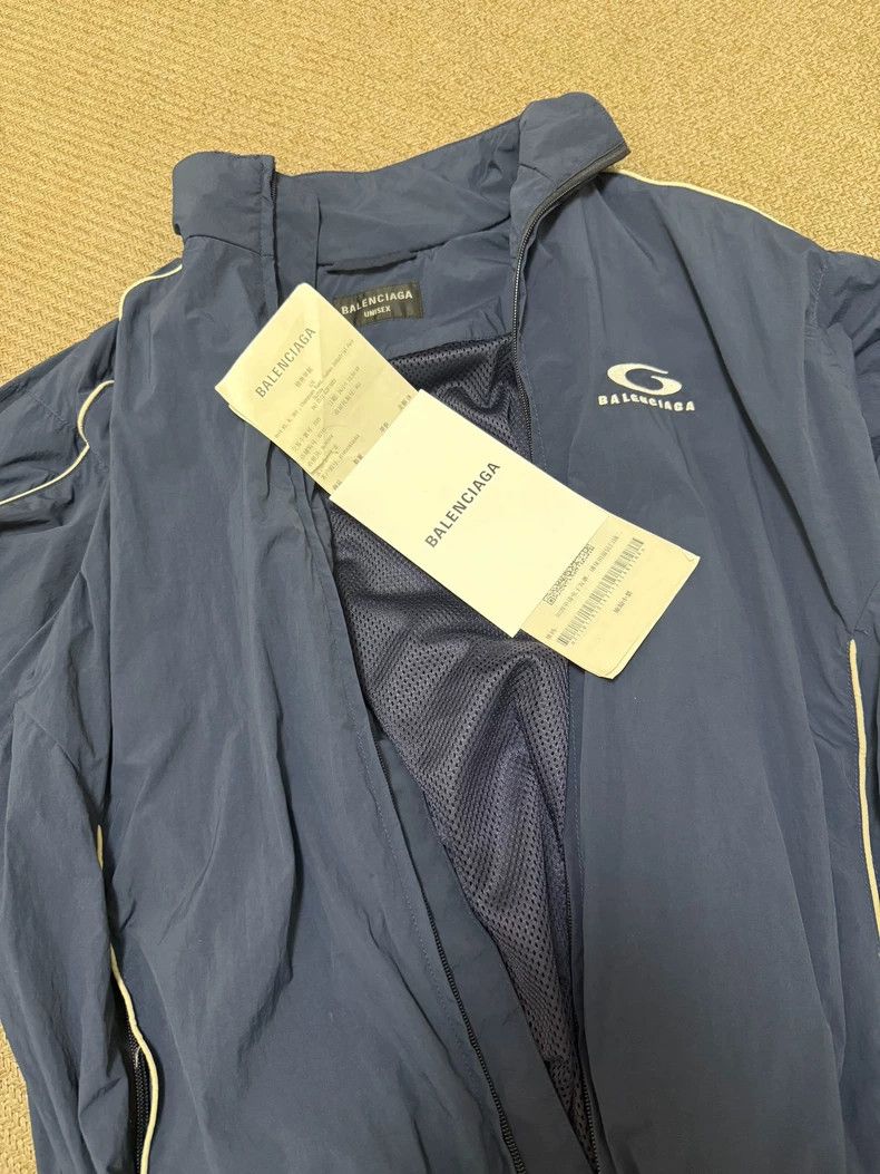 Balenciaga Balenciaga Navy Blue Jacket XXS Size US XXS / EU 40 - 2 Thumbnail